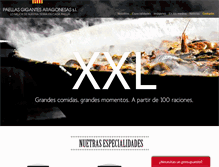 Tablet Screenshot of paellasgigantesaragonesas.com